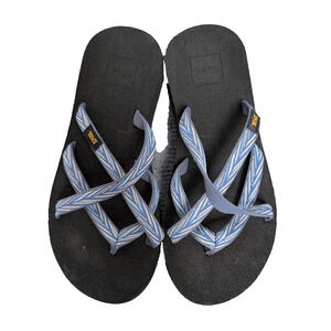 Teva Olowahu Sandals Women 6 Strappy Flip Flop Beach Coastal Outdoors Lightweigt